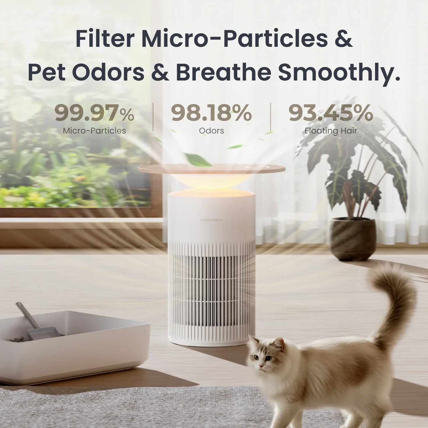 BREATHABLE by OLECON™ - Smart Table & Air Purifier