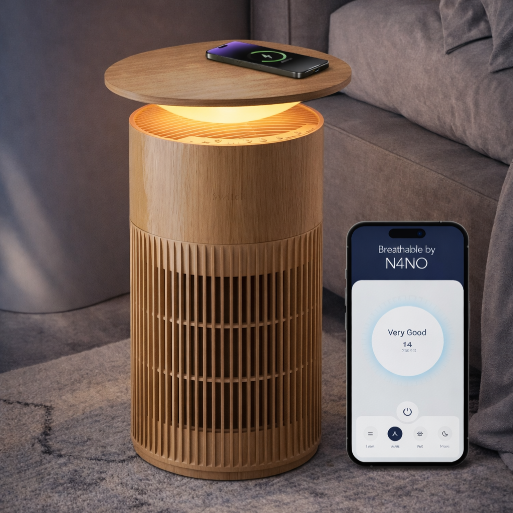 BREATHABLE by OLECON™ - Smart Table & Air Purifier