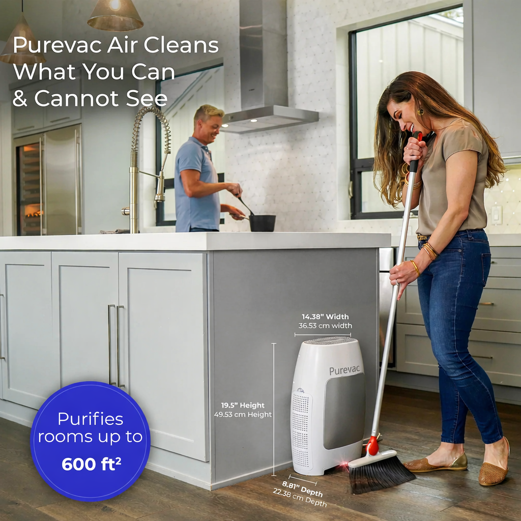 PUREVAC by OLECON™ - Smart 2 in 1 Vacuum & Air Purifier