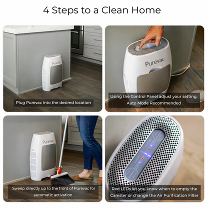 PUREVAC by OLECON™ - Smart 2 in 1 Vacuum & Air Purifier