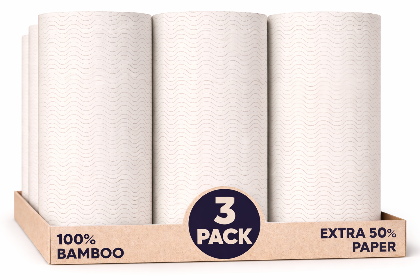 Bamboo Paper Roll 3 pack